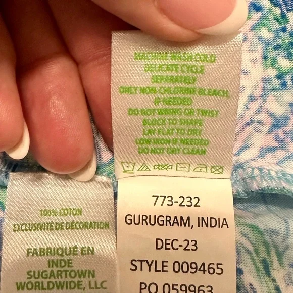 Lilly Pulitzer Malone Cotton Maxi Dress 💚🩷🩵 - Picture 13 of 13